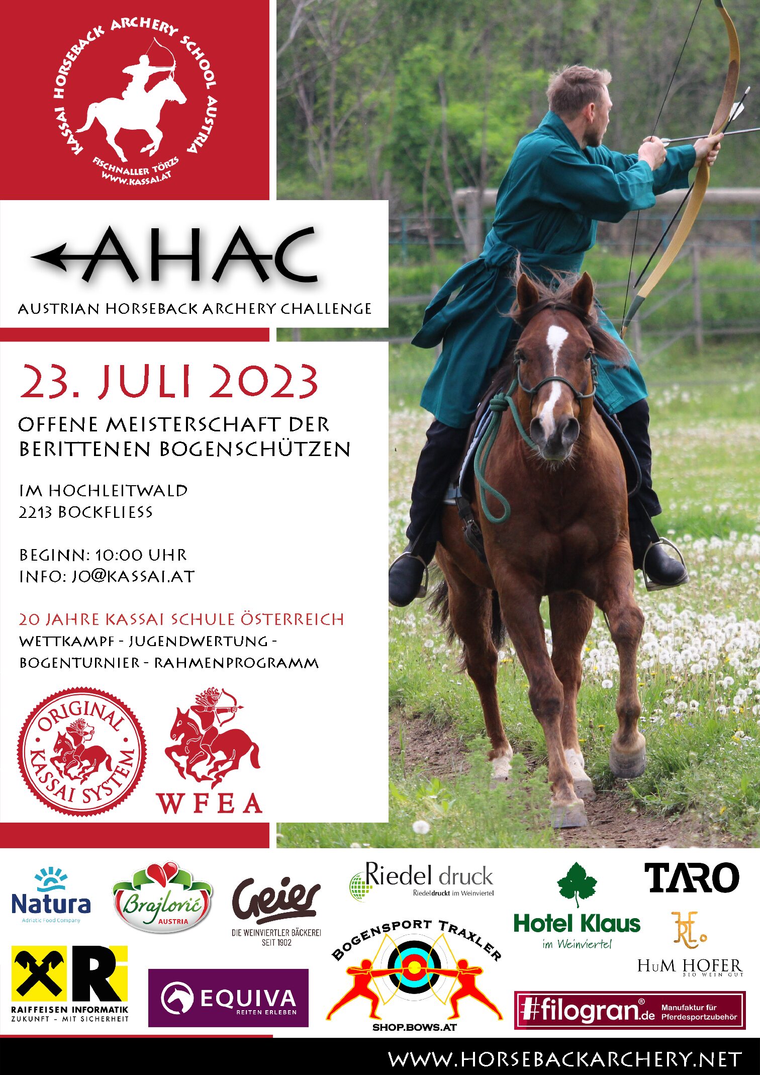 AHAC  - Austrian Horseback Archery Challenge - 20 Jahre Kassai Österreich